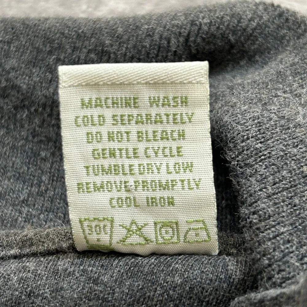 Orvis Men's Charcoal Gray Long Sleeve Cotton Pullover Sweater‎ Large